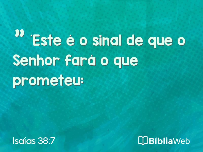 Isaías 38:7 em imagem para compartilhar