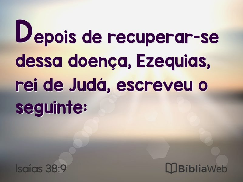 Isaías 38:9 em imagem para compartilhar