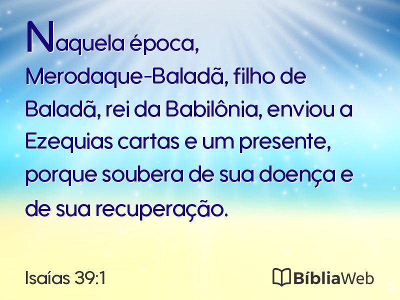 Isaías 39:1 em imagem para compartilhar