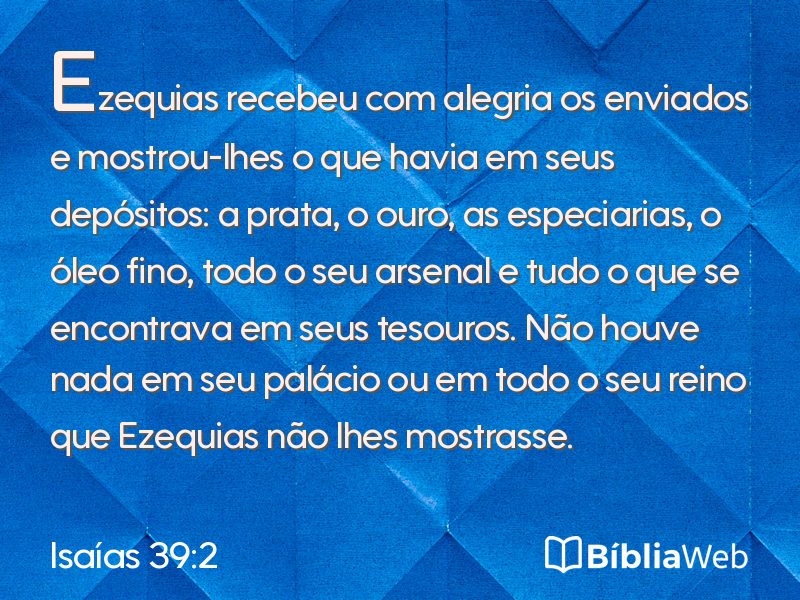 Isaías 39:2 em imagem para compartilhar