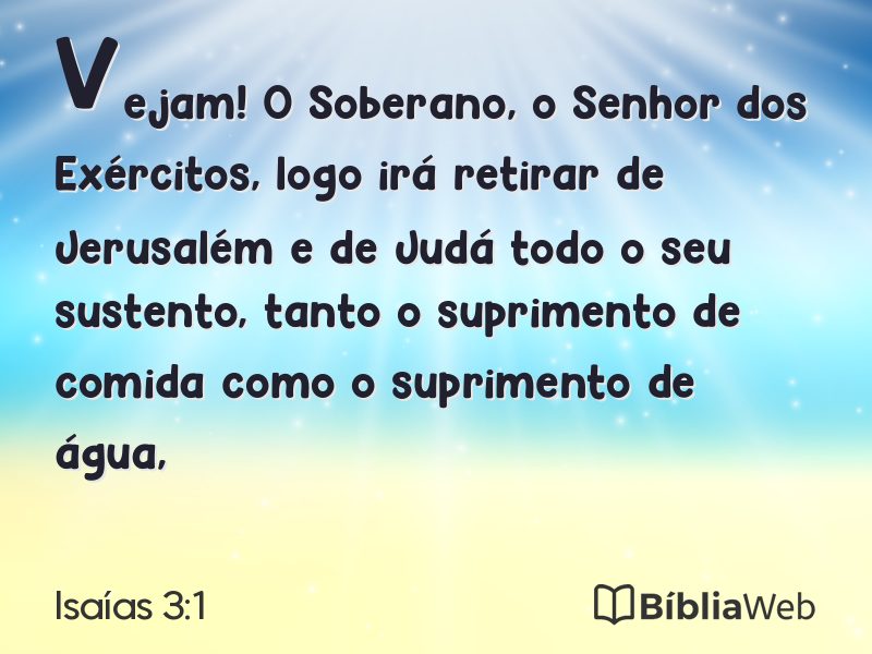 Isaías 3:1 em imagem para compartilhar