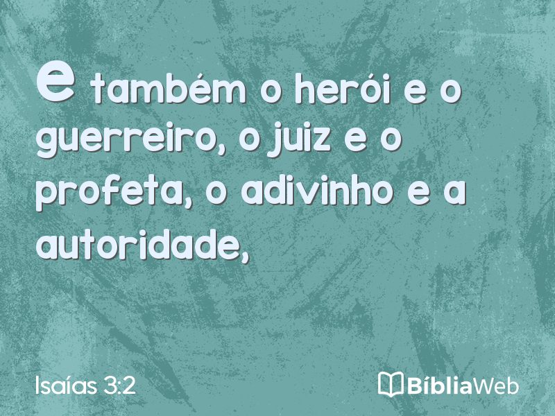Isaías 3:2 em imagem para compartilhar