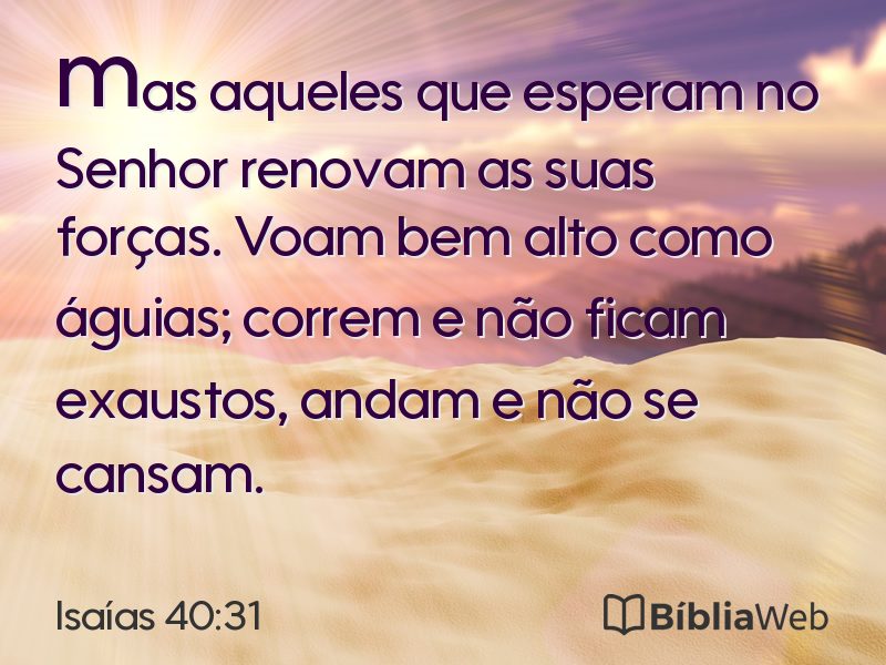 Isaías 40:31 em imagem para compartilhar