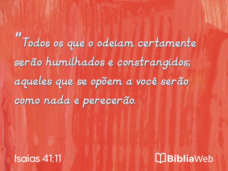 Isaías 41:11 em imagem para compartilhar