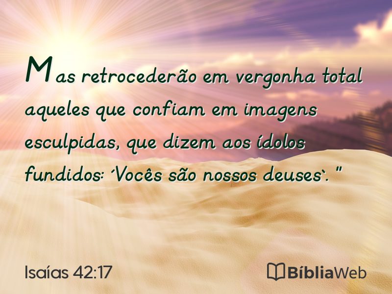 Isaías 42:17 em imagem para compartilhar