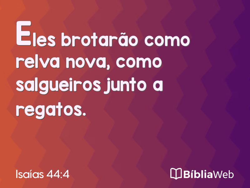 Isaías 44:4 em imagem para compartilhar