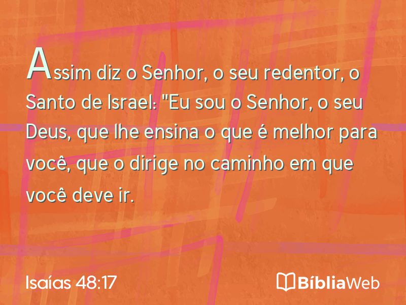 Isaías 48:17 em imagem para compartilhar