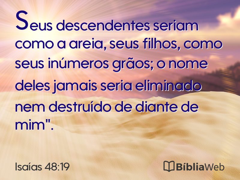 Isaías 48:19 em imagem para compartilhar