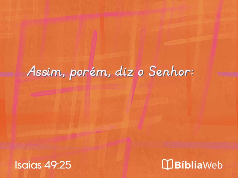 Isaías 49:25 em imagem para compartilhar