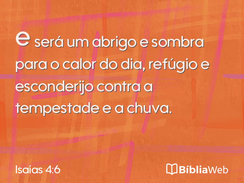 Isaías 4:6 em imagem para compartilhar