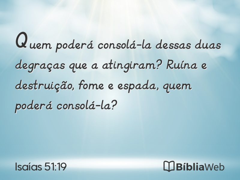 Isaías 51:19 em imagem para compartilhar