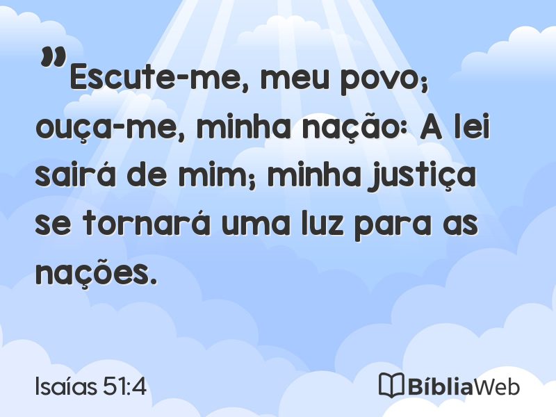 Isaías 51:4 em imagem para compartilhar