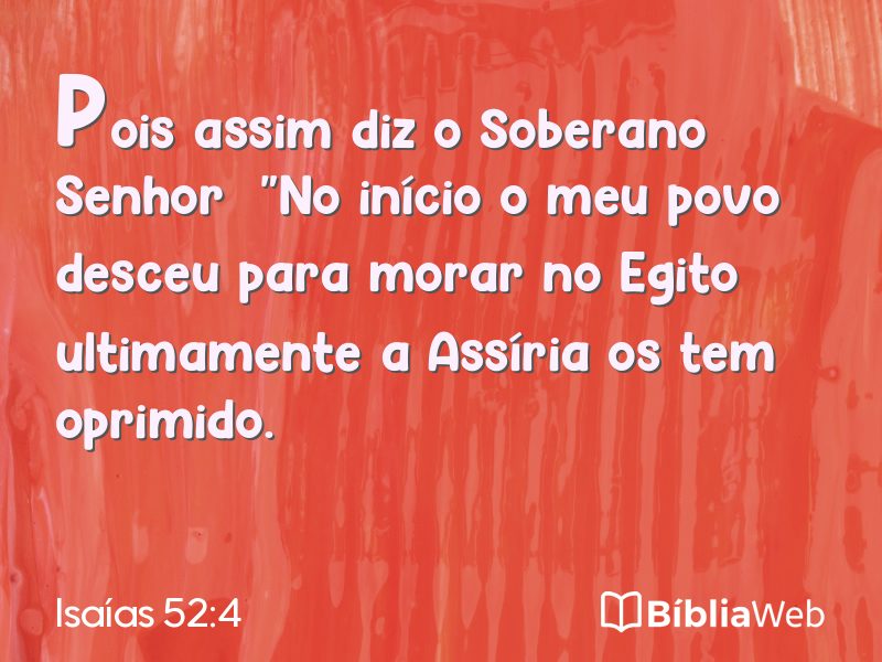 Isaías 52:4 em imagem para compartilhar