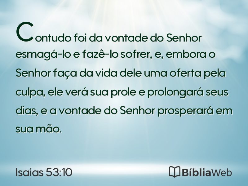 Isaías 53:10 em imagem para compartilhar