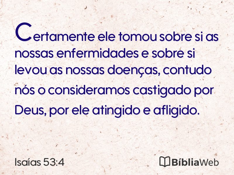 Isaías 53:4 em imagem para compartilhar