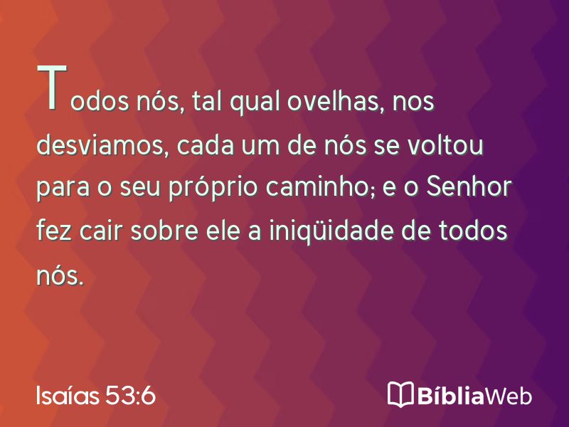 Isaías 53:6 em imagem para compartilhar