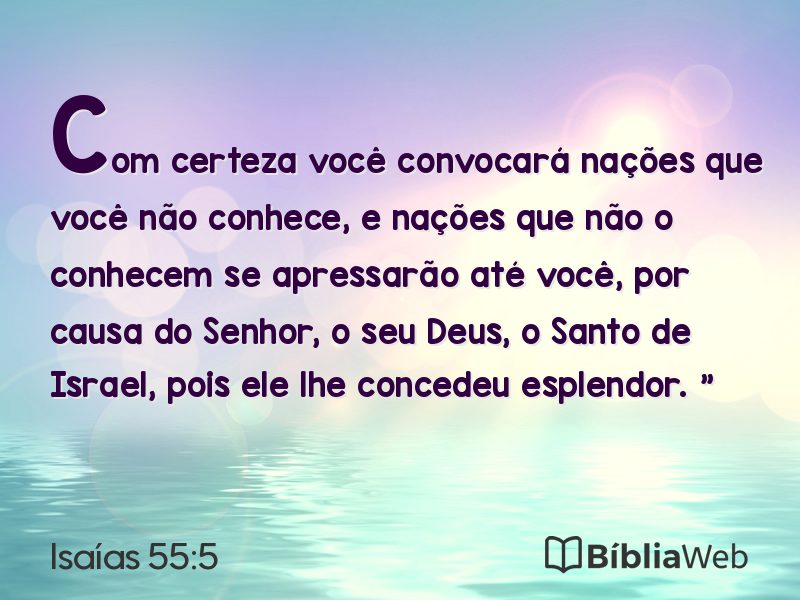 Isaías 55:5 em imagem para compartilhar
