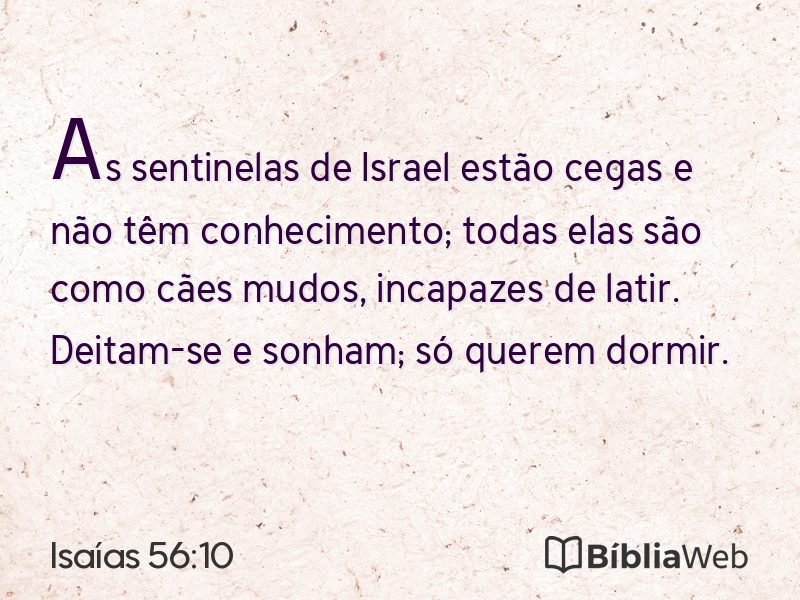 Isaías 56:10 em imagem para compartilhar