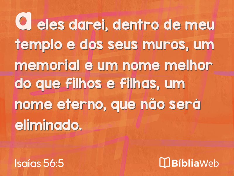 Isaías 56:5 em imagem para compartilhar