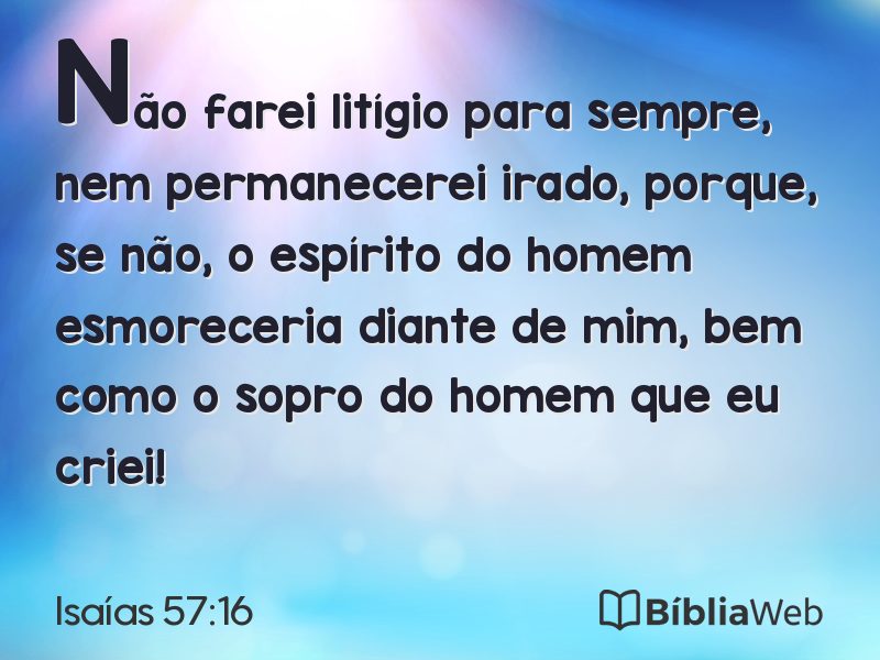 Isaías 57:16 em imagem para compartilhar