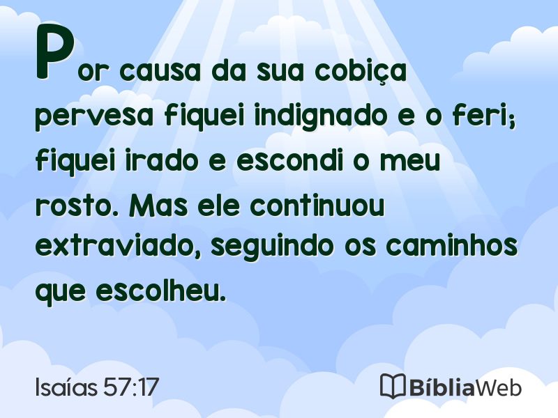 Isaías 57:17 em imagem para compartilhar