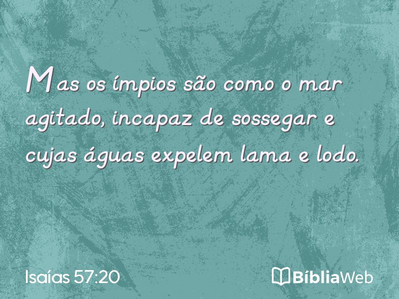 Isaías 57:20 em imagem para compartilhar