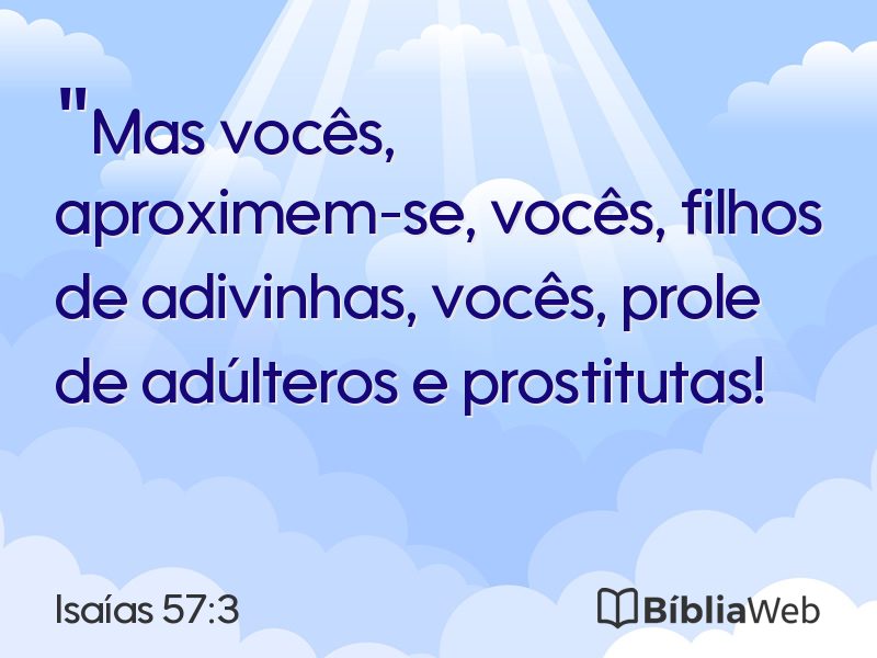 Isaías 57:3 em imagem para compartilhar