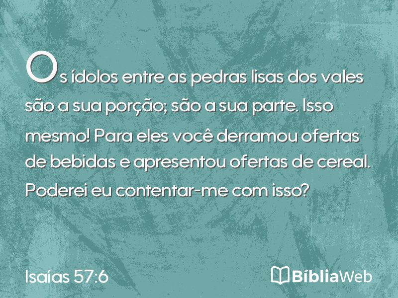 Isaías 57:6 em imagem para compartilhar