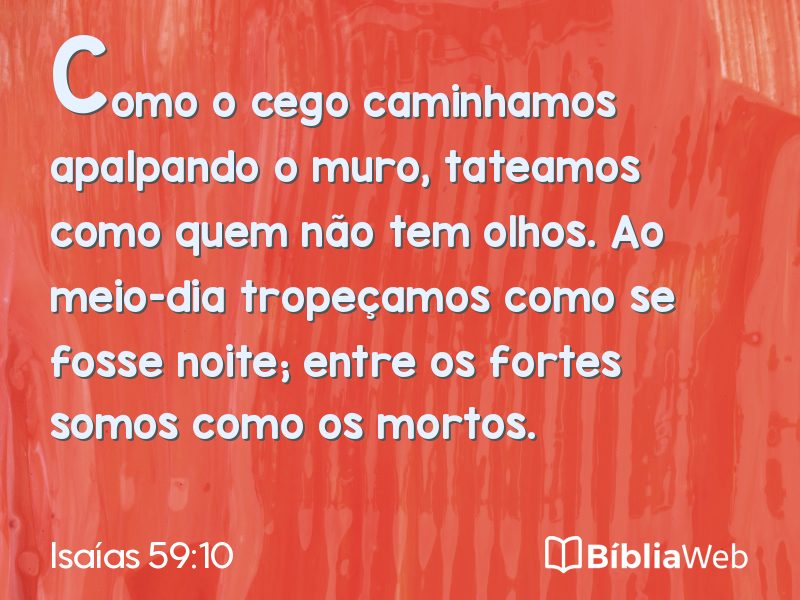 Isaías 59:10 em imagem para compartilhar