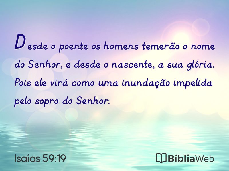 Isaías 59:19 em imagem para compartilhar