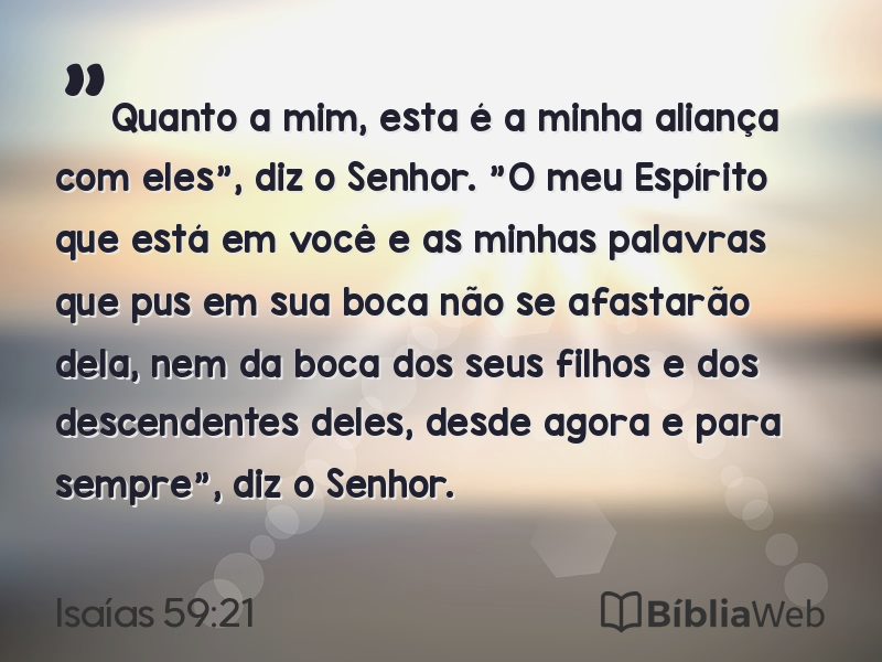 Isaías 59:21 em imagem para compartilhar