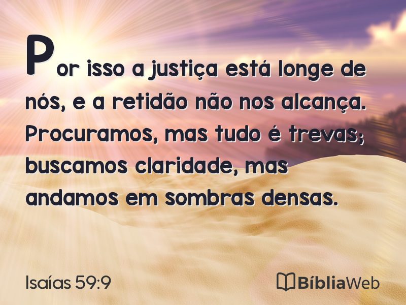 Isaías 59:9 em imagem para compartilhar