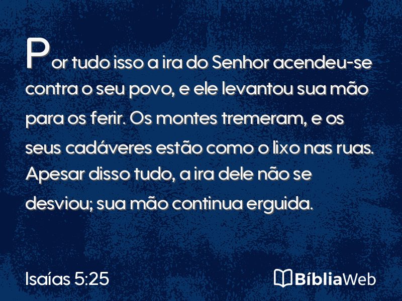 Isaías 5:25 em imagem para compartilhar