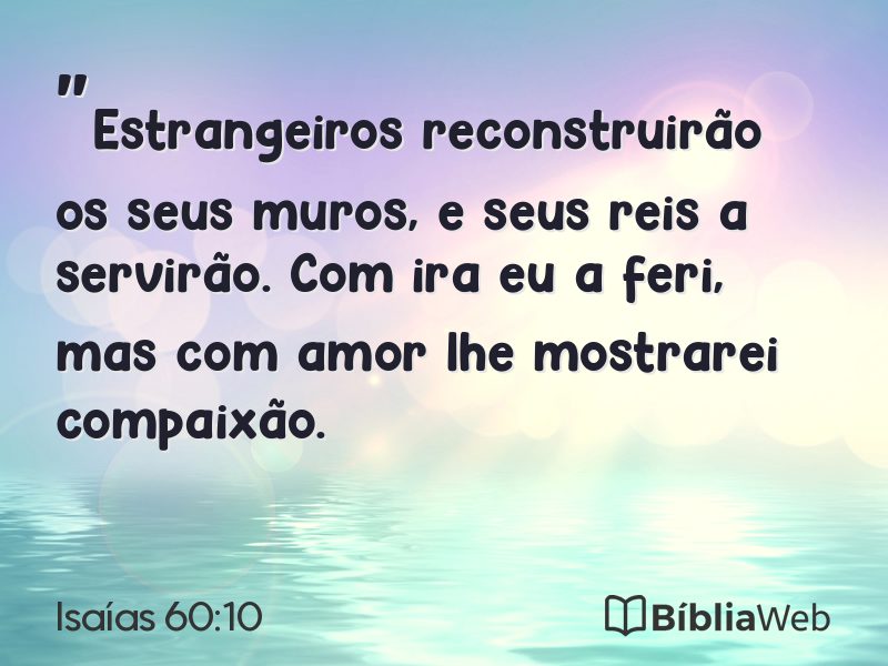 Isaías 60:10 em imagem para compartilhar