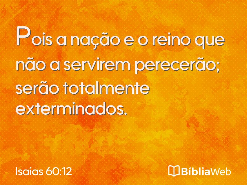 Isaías 60:12 em imagem para compartilhar