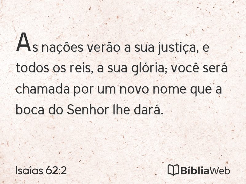 Isaías 62:2 em imagem para compartilhar