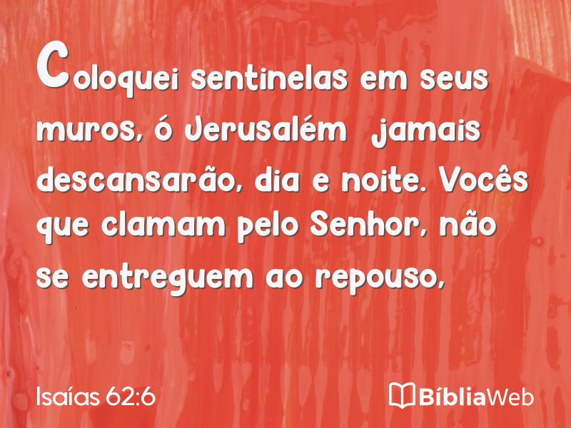 Isaías 62:6 em imagem para compartilhar