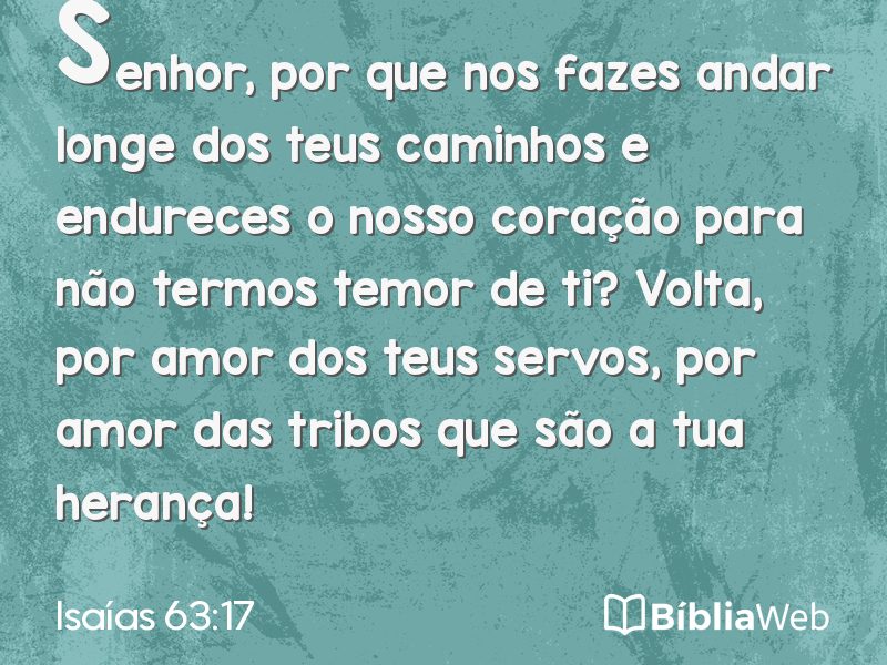 Isaías 63:17 em imagem para compartilhar