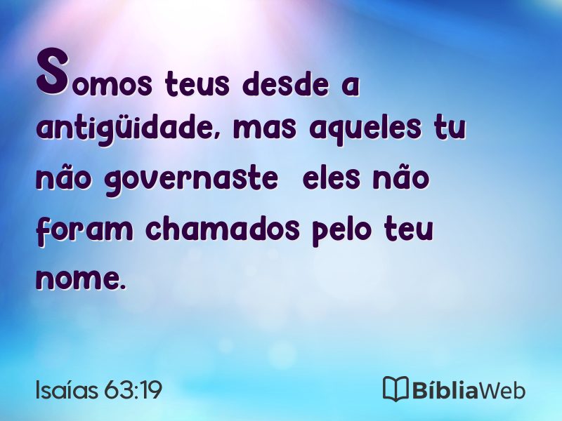 Isaías 63:19 em imagem para compartilhar