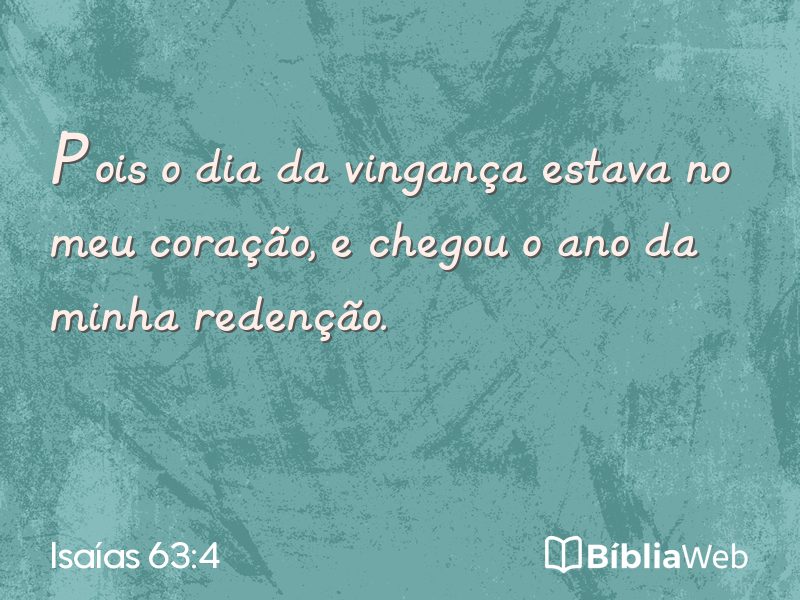 Isaías 63:4 em imagem para compartilhar