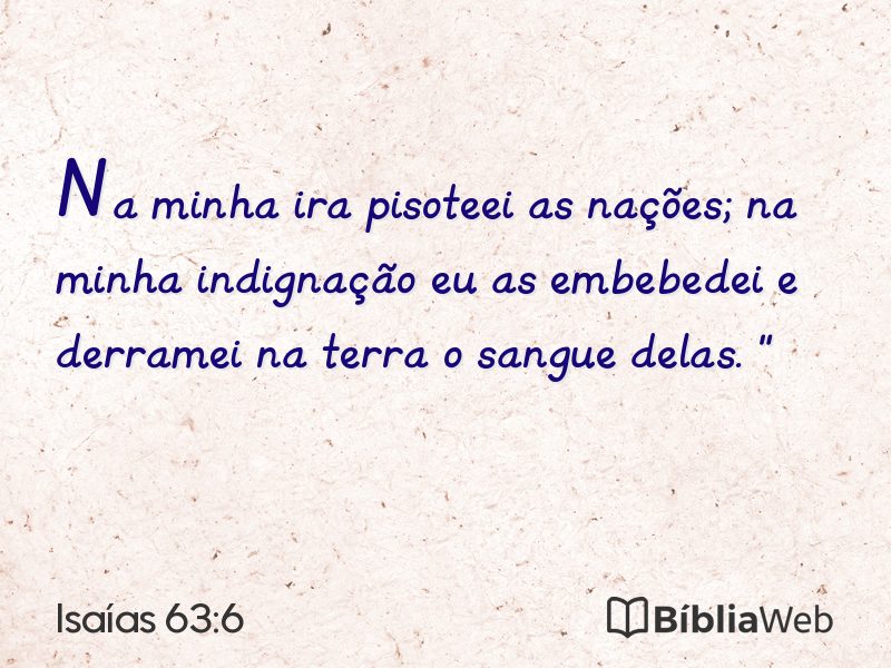 Isaías 63:6 em imagem para compartilhar
