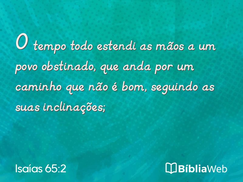 Isaías 65:2 em imagem para compartilhar