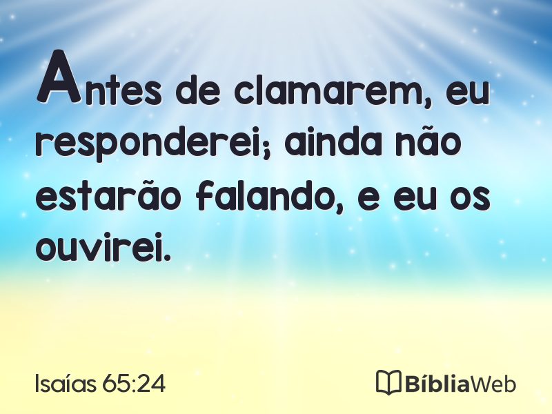 Isaías 65:24 em imagem para compartilhar