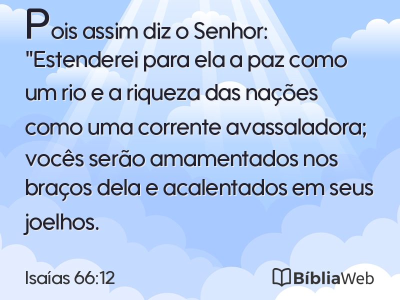 Isaías 66:12 em imagem para compartilhar