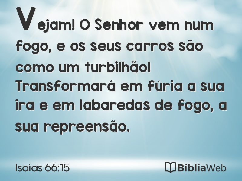 Isaías 66:15 em imagem para compartilhar