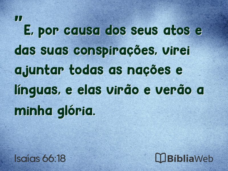 Isaías 66:18 em imagem para compartilhar