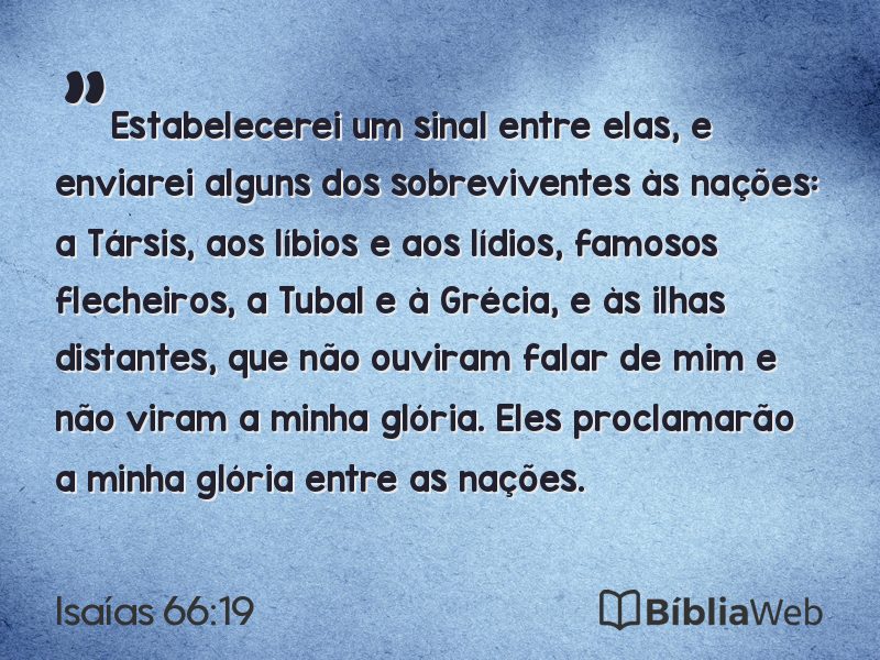 Isaías 66:19 em imagem para compartilhar