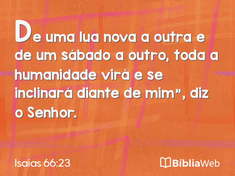 Isaías 66:23 em imagem para compartilhar