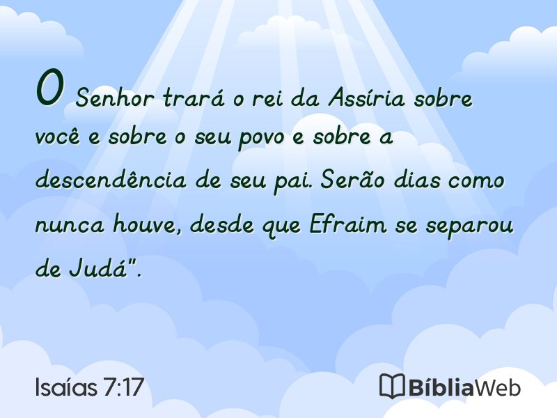 Isaías 7:17 em imagem para compartilhar
