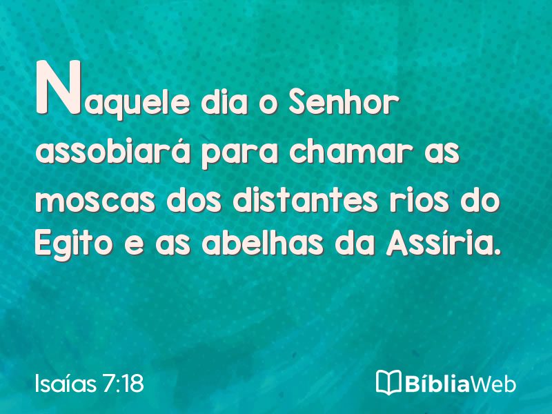 Isaías 7:18 em imagem para compartilhar